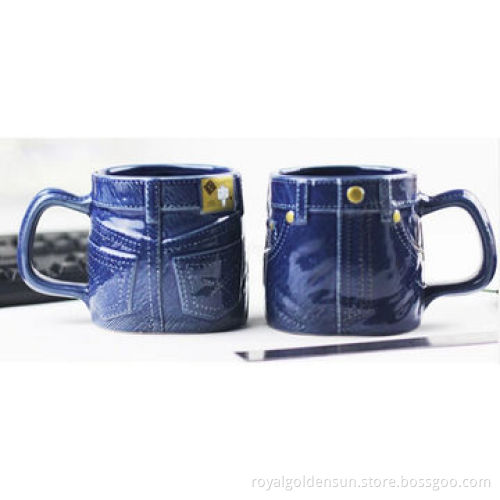 Jeans Creative ceramic mugs